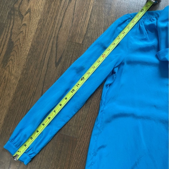 J. CREW Tie-neck blouse in Re-Imagined Silk size XS - Picture 13 of 15